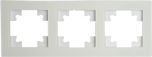 49596 Рамка на 3 поста (белый) Stekker Катрин 49596