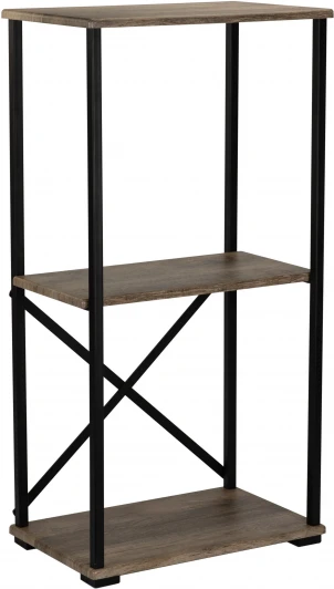 007135 Подставка- стеллаж BeautyStyle 2 дуб маррон/черный от фабрики Mebelik