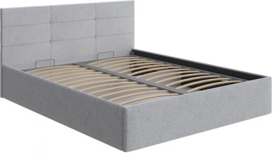 2028297 PROxSON Кровать Vector с бельевым ящиком (Ткань: Жаккард Tesla Стальной) 160x200