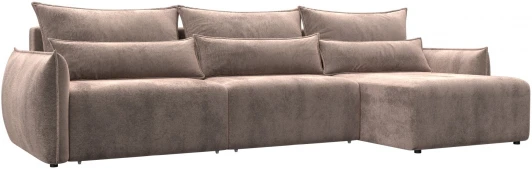 128665 Диван угловой Лига-051 НПБ Лонг угол универсальный Лига Диванов (Велюр) арт.128665
