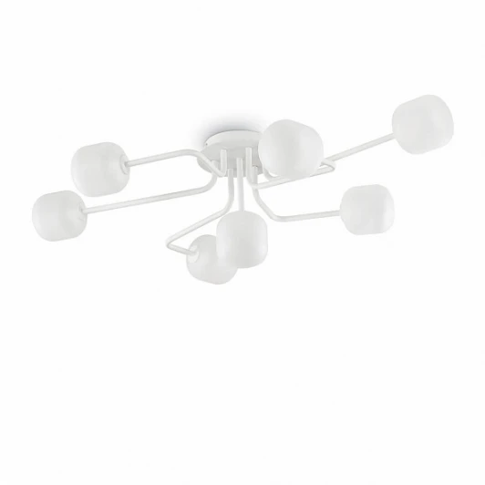 MALLOW PL7 Потолочная люстра 7 плафонов белая Ideal Lux MALLOW PL7
