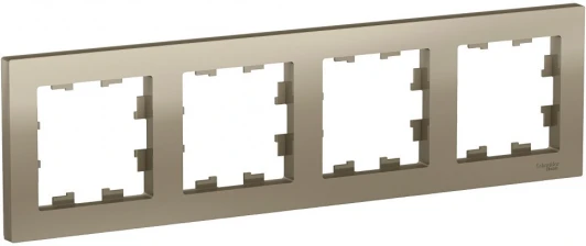 ATN000504 Рамка на 4 поста (шампань) Systeme Electric AtlasDesign ATN000504