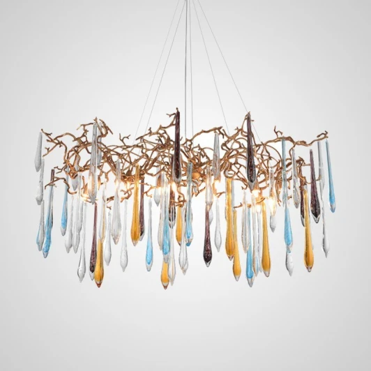 SPRUCE01 Подвесная люстра Spruce Овал 135 ImperiumLoft Spruce01 (189576-26) (220V, на тросе)