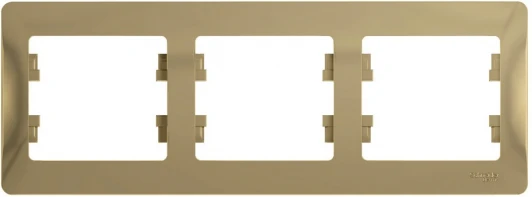 GSL000403 Рамка на 3 поста (титан) Systeme Electric GSL000403