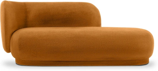 865104 Кушетка Lucca левая ОГОГО (арт.865104), (Искусственный мех/Коричневый)