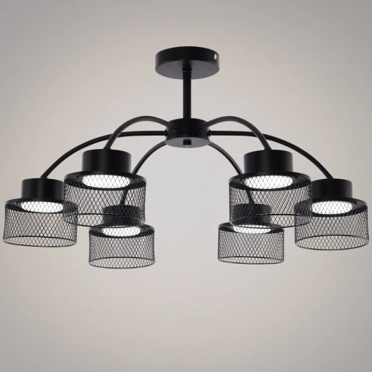 68010-0.3-06 BK Потолочная люстра на штанге Reluce 68010-0.3-06 BK