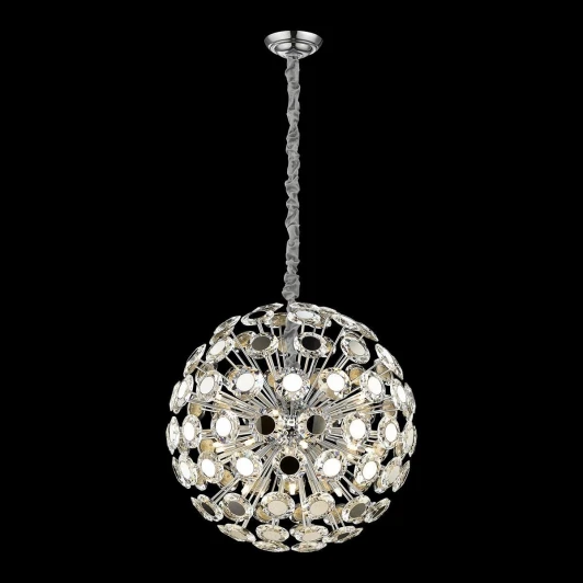 WE109.23.103 Подвесная люстра Wertmark Brunella WE109.23.103 (220V, хрусталь, на цепи, шар)