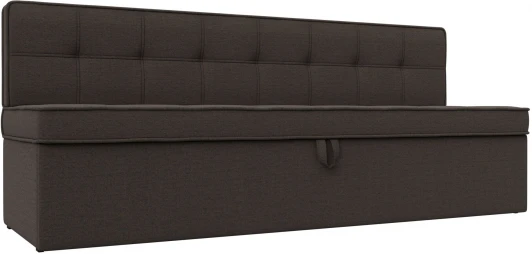 122486 Диван кухонный прямой Техас (Коричневый/Рогожка) Лига Диванов арт.122486