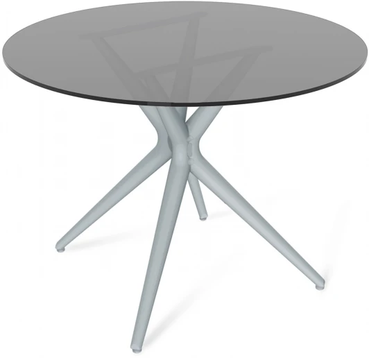 7304079205 Стол SHT-TU30/TT26 90 СТЕКЛО серый/дымчатый Sheffilton SHT-TU30 7304079205