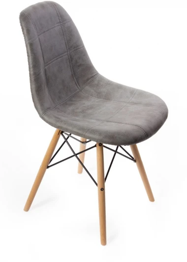 FR 0101 Стул Eames DSW leather серый