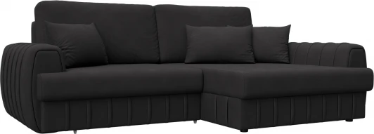 129284 Диван угловой Лига-057 НПБ угол правый Лига Диванов (Замша) арт.129284