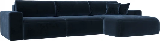 127796 Диван угловой Лига-036 НПБ Классик Лонг правый угол Лига Диванов (Велюр) арт.127796