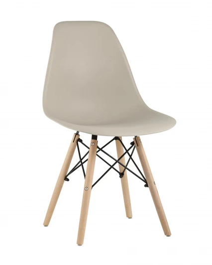 УТ000037157 Стул Eames Style DSW бежевый (разборный каркас) Stool Group арт.УТ000037157