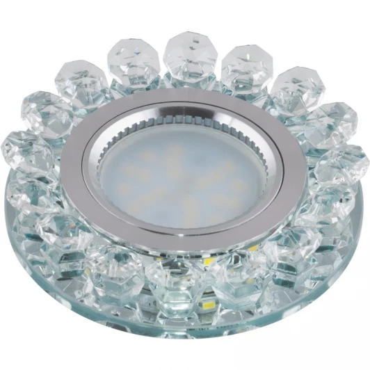 DLS-L102 GU5.3 CHROME/CLEAR Встраиваемый точечный светильник Fametto Luciole DLS-L102 GU5.3 CHROME/CLEAR