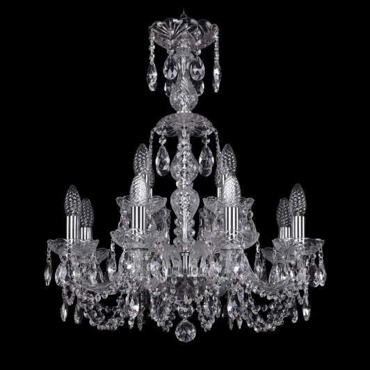 1402/8+4/195/XL-64 Ni Подвесная люстра Bohemia 1402 1402/8+4/195/XL-64/Ni