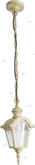 1601081/1P Уличный подвес на цепи Snowlight, 1 плафон, белый с золотом