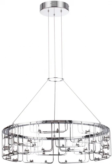 7059/44L Подвесной светильник Odeon Light Zaha 7059/44L нерж/сталь хром IP20 LED 44W 3960Лм 3000K 220V (на тросе)