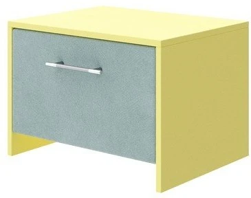 1931658 PROxSON Тумба Свен (ЛДСП Лимонная+ткань Лимонный/Monopoly Мятный лёд (670)) 51x40