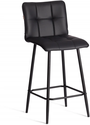 24915 Полубарный стул Bari/Бари Tetchair (Металл,Экокожа/Черный) арт.24915