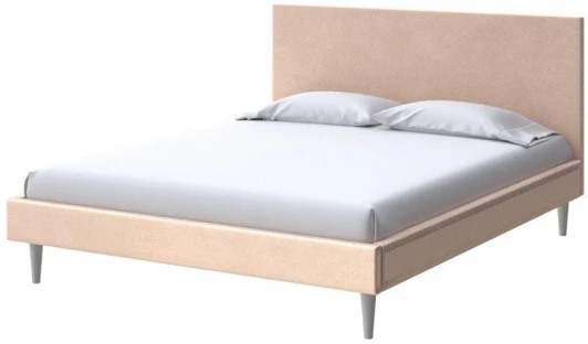 2018698 PROxSON Кровать Claro (Ткань: Велюр Casa Бежевый) 90x200