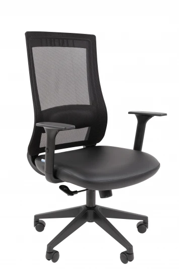 CHAIRMAN 500 ЛТ (LT) ЭКО Б/П Офисное кресло Chairman 500LT Россия экокожа черный/TW-01 черный Б/П 7187916