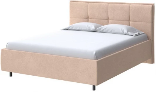 2016577 PROxSON Кровать Lino без основания (Ткань: Велюр Casa Бежевый) 160x200