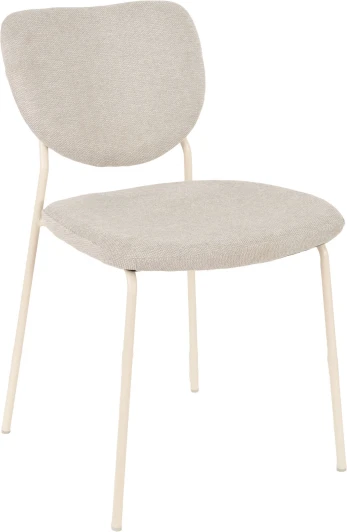 УТ000039036 Стул обеденный Gigi шенилл серый белые ножки Stool Group арт.УТ000039036