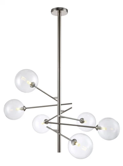 MARCOS SP6 NICKEL Потолочная люстра Crystal Lux MARCOS SP6 NICKEL