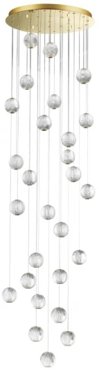 5008/120L Подвесная люстра большая каскадная Crystal 5008/120L Odeon Light (LED, 220V, на проводе)