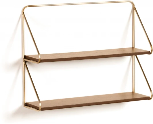 072423 Полка La Forma (ex Julia Grup) Catrina (Золотой/ Сталь,МДФ,Металл)