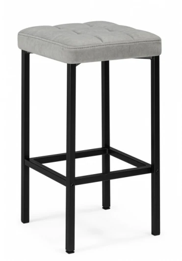 619421 Барный стул Woodville Лофт (Металл, Велюр/Черный) арт.619421