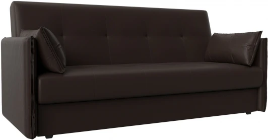 117887 Диван-книжка Лига-018 (Коричневый/Экокожа) Лига Диванов арт.117887