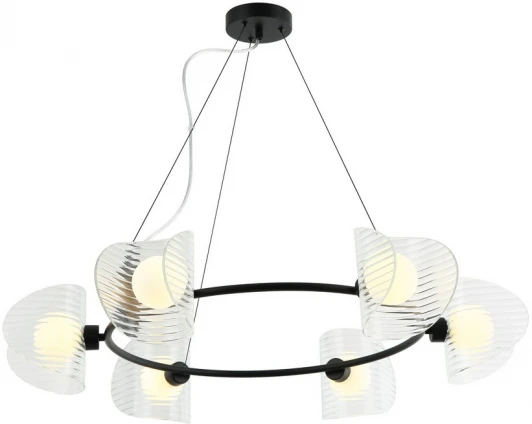 OML-52403-06 Подвесной светильник Omnilux Cennina OML-52403-06 (220V, на тросе, шарики, круглые)