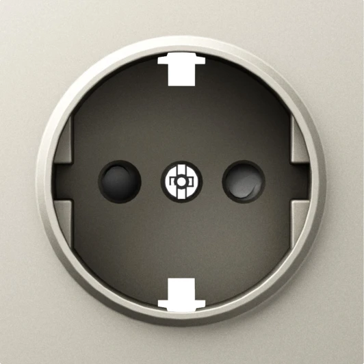 DE22035 Накладка для розетки Schuko с заземлением, со шторками 16A 250 В~ IP30 Donel A07 DE22035