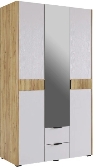 MSA-05.2563 Адам Шкаф трехдверный (зеркало), цвет дуб крафт золотой/белое дерево Mebelson (арт.MSA-05.2563)