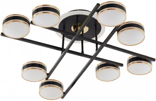 278599/8 BK Потолочная люстра светодиодная на штанге Arte Milano Ferrara-71040 278599/8 BK (220V)