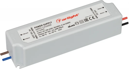 010993 Блок питания ARPV-LV24050 (24V, 2.0A, 48W) (IP67 Пластик) 010993 Arlight ARPV
