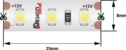 DSG3120-12-WW-65 Светодиодная лента DesignLed LUX DSG3120-12-WW-65