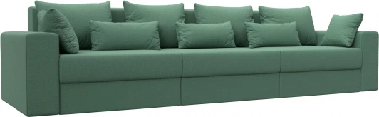 123341 Диван прямой Майами Long (Зеленый/Рогожка) Лига Диванов арт.123341