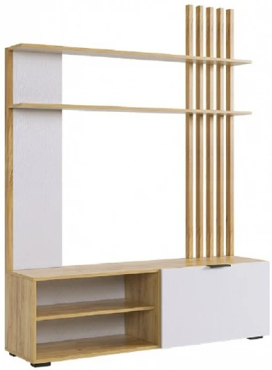 570017 Компьютерный стол Woodville Бери дуб крафт золотой / белое дерево арт.570017