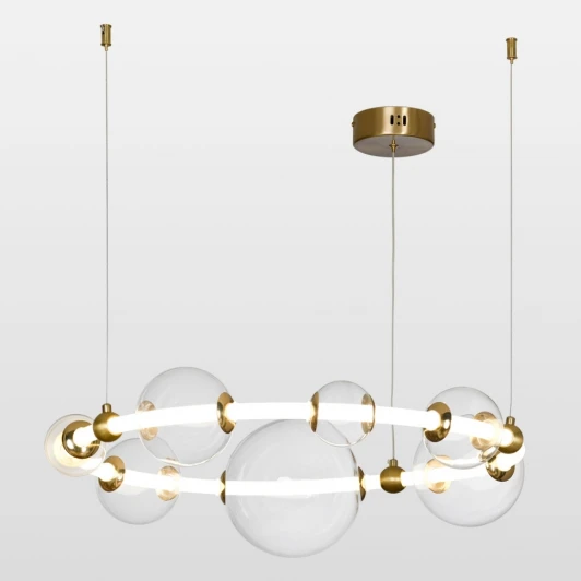 LSP-7020 Подвесной светильник Lussole Concord LSP-7020 (LED, 220V, на тросе, шарики, кольцо, IP21)