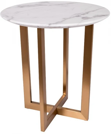 33FS-ET2029-BBS Стол журнальный Pearl White d55*57,2см Garda Decor арт.33FS-ET2029-BBS