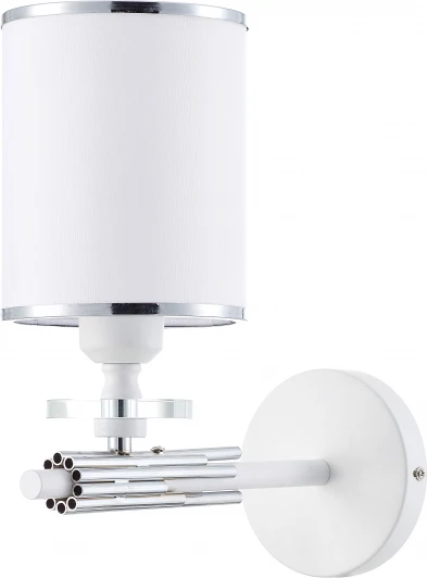 1157/1A Бра настенное Effect 1157/1A E27*60W Matt white/Chrome (220V, круглые)