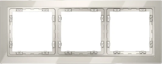 VLS110303 Рамка на 3 поста (кашемир, стекло) Voltum S70 VLS110303