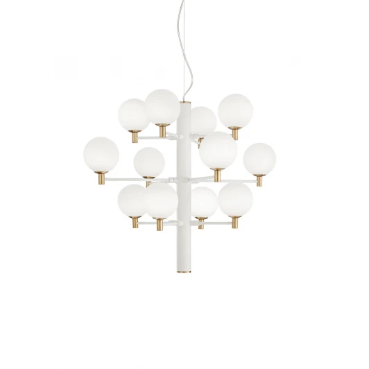 COPERNICO SP12 BIANCO Подвесная люстра Ideal Lux Copernico SP12 BIANCO