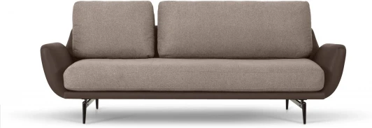 786856 Диван Ispani трехместный ОГОГО (арт.786856), (Ткань,Экокожа/Коричневый,Серый)