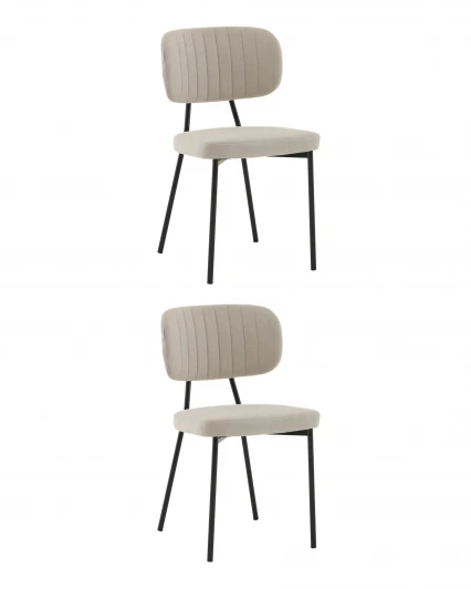 УТ000042548 Стул Ханна new велюр бежевый 2 шт. Stool Group УТ000042548