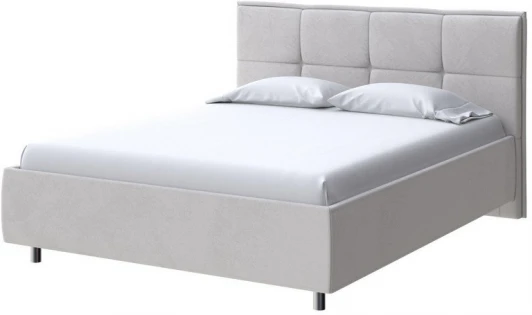 1936200 PROxSON Кровать Lino без основания (Ткань: Велюр Ultra Серый камень) 90x200