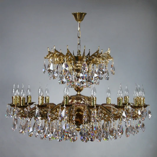 2128/16 PB Honey Leaf Подвесная люстра Ambiente Leon 2128/16 PB Honey Leaf