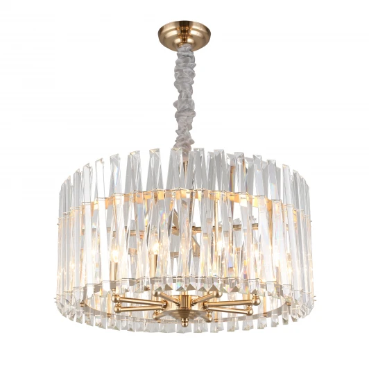 APL.808.13.08 Подвесная люстра Aployt Verene APL.808.13.08 (220V, хрусталь, на цепи, свеча, круглые)